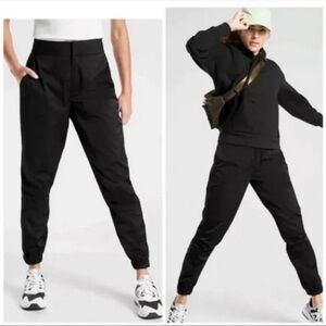 Athleta Radiant Jogger in black nylon material 2